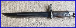 Very Rare Authentic WWII Japanese Type 100 Short Bayonet with Scabbard and Frog