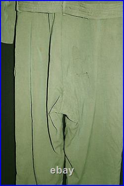 Very Rare Collectable Vintage 1930's-1940's Wool Gab Wwii Era Flying Suit Sz Med