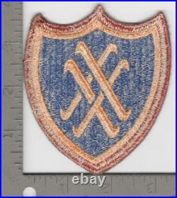 Very Rare Reversed WW 2 US Army 20th Corps Patch Inv# N1947