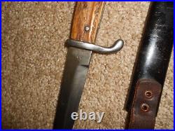 Very Rare WW1 WW2 German Trench Knife, Stag Grips, w Sheath- EICKHORN