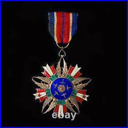 Very Rare WWII Chinese Air Force Order of Rejuvenation, II Class with Ribbon