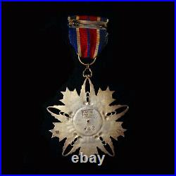 Very Rare WWII Chinese Air Force Order of Rejuvenation, II Class with Ribbon