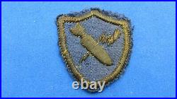 Very Rare WWII Italian Made 461st Bomb Group DI-DUI-Patch-Bullion On Wool