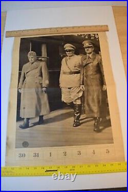 Very Rare Wwii Original German Poster Size Calendar Sheets