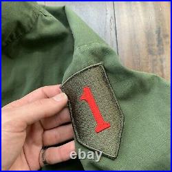 Vietnam 70s Tropical Combat Coat Poplin DSA 100 Jungle Jacket OG107 WWII Rare