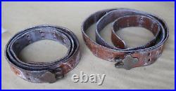 Vintage 1943 Milsco Leather Sling Belt M1907 Original WWII US Military Rare