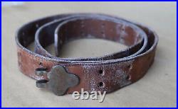 Vintage 1943 Milsco Leather Sling Belt M1907 Original WWII US Military Rare