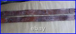 Vintage 1943 Milsco Leather Sling Belt M1907 Original WWII US Military Rare