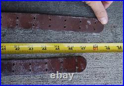 Vintage 1943 Milsco Leather Sling Belt M1907 Original WWII US Military Rare