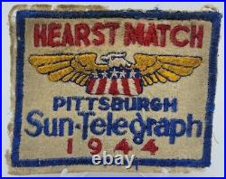 Vintage 1944 World War 2 Pittsburgh Sun-telegraph Exhibition Baseball Patch Rare