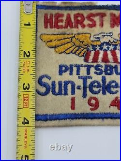 Vintage 1944 World War 2 Pittsburgh Sun-telegraph Exhibition Baseball Patch Rare