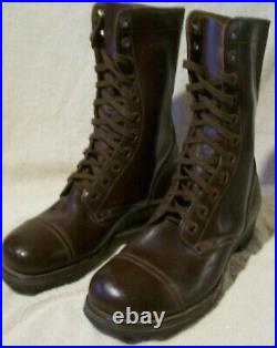 Vintage And Rare WWII USA Leather Army Combat Boots
