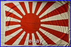 Vintage Rare Cotton Post WWII WW2 Japanese Rising Sun Navy Flag