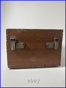 Vintage Rare WWII Japan Japanese Army Hand Built Dove Tail Wood Equipment Box