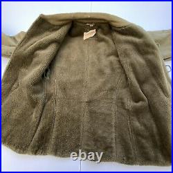Vintage WW2 M1943 US Parka Pile Field Jacket Lined Size 34 R Military Green Rare