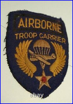 Vintage WWII AIrborne Troop Carrier Patch. (Rare) worn in theater