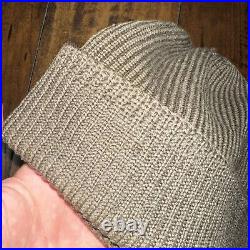 Vintage WWII Watch Cap Hat A-4 Rare Green Air Force Army 40s 50s Military OG WW2