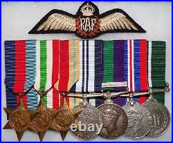 WW 2 INDIAN AIR FORCE MEDAL GROUP OF (7) Medals, NAMED, ULTRA-RARE UNIT