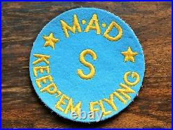 WW II Middletown Air Depot PATCH Service Plane MAD KEEP' EM FLYING USAAF Rare