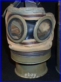 WW2 Polish Army Wz. 24 Gas Mask & Cannister 1929 Mfg. Original Early & V. RARE