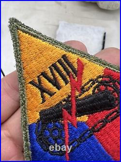 WW2 US Army 18th Armored Corps Patch Rare Q787