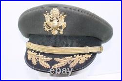WW2 US Army COLONEL Hat Berkshire Deluxe Full Birds Named Hat WWII Original RARE