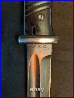 WW2/WWII German K98 Bayonet 1938 WKC All Matching Rare