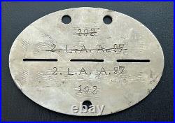 WW2 dog tag erkennungsmarke, rare option with both filled sides