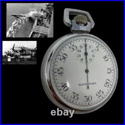 WWII 1941 Elgin Timer Rare U. S. Navy Ship Depth Charge & Torpedo Timer Stopwatch