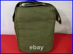 WWII Era US Army OD Green Canvas Demolition Satchel Charge Bag XLNT RARE