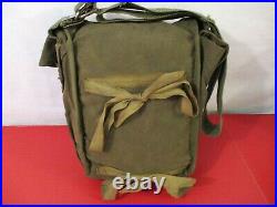 WWII Era US Army OD Green Canvas Demolition Set Bag Very Nice RARE