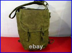 WWII Era US Army OD Green Canvas Demolition Set Bag withStrap & Rope XLNT RARE