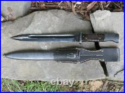 WWII GERMAN K98 41asw BAYONET with MATCHING SHEATH & RARE PAPER FROG