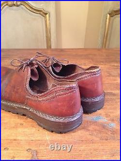 WWII GERMAN MILITARY MENS BOOTS SHOES With RRL HAT Mountaineer Chukka Size 10 Rare