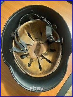 WWII German Original Helmet Stahlhelm With Poland Emblem VERY RARE