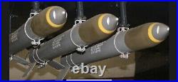 WWII HVAR Aircraft Inert Attachment Metal Rings RARE Rocket 5 2.75 F4u P51 P47