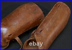 WWII Imperial Japanese Army IJA Officers Leather Riding Leggings Cavalry, Rare