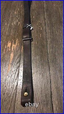 WWII Japanese Arisaka Type 99 Leather Sling Rare! Excellent Condition Supple