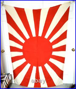 WWII Japanese Army Rising Sun Flag 72 x 52. Pre-1945. RARE! HUGE