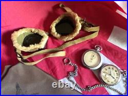 WWII Japanese Navy Watches, Goggles Scarf rare lot