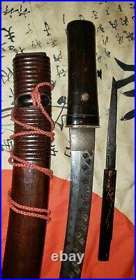 WWII Japanese sword ULTRA RARE Sakabato reverse edge blade MUSEUM PIECE