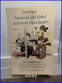 WWII Poster Disney Donald Duck RARE