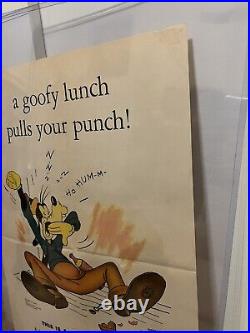WWII Poster Walt Disney Goofy RARE