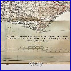 WWII Rare Field Printed 1944 Operation Dragoon Southern France Allied D-Day Map