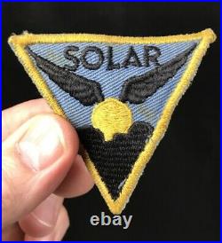 WWII SOLAR Aviation Aircraft Factory Patch Aero Test Pilot AAF US Air Force RARE