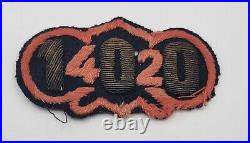 WWII US Army 100th Chemical Mortar Bn. HQ Co. Italian Made SSI Patch Rare