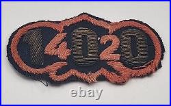 WWII US Army 100th Chemical Mortar Bn. HQ Co. Italian Made SSI Patch Rare