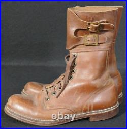 WWII US Army WAC Women's Army Corps Double Buckle Field Service Boots, Rare