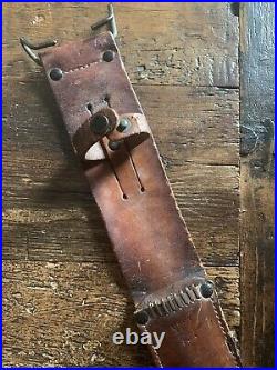 WWII US M3 BLADE DATED 1943 KINFOLKS TRENCH KNIFE WithM6 SCABBARD-RARE BLUE BLADE