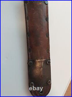 WWII US M3 Case Trench Knife with Rare M6 Milsco 1943 Leather Sheath